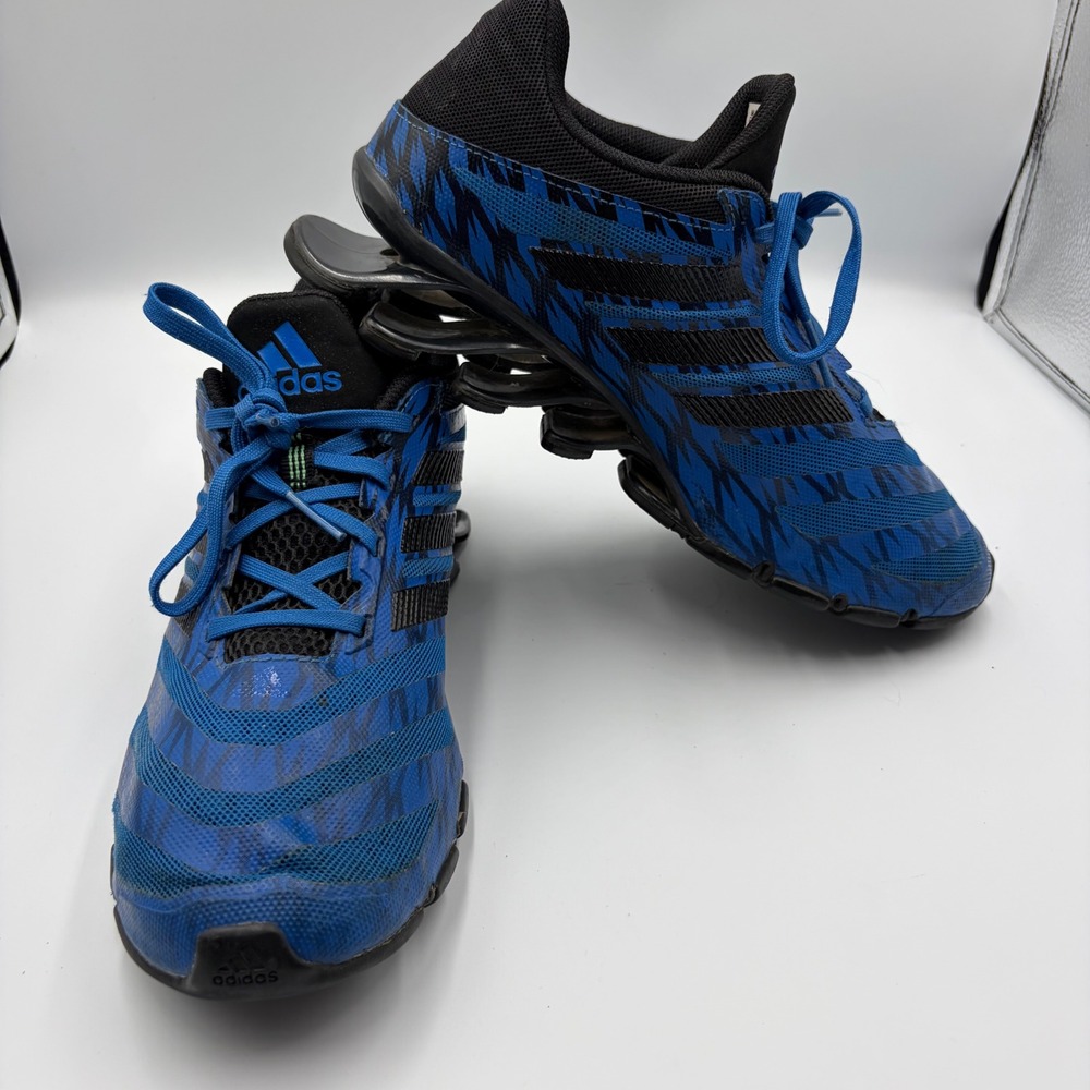 Adidas Running Shoes Mens 9 Blue Springblade Solyce D68968 Athletic Sneakers
